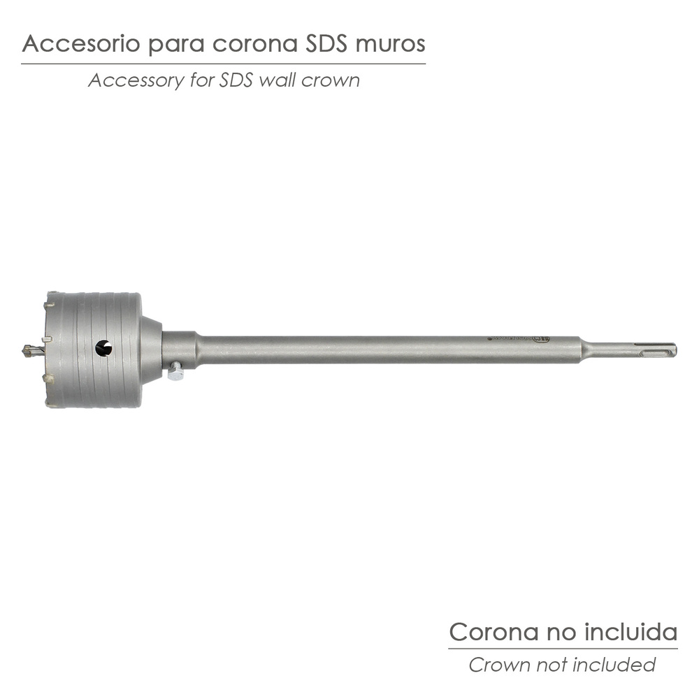 Alargadera Coronas Hormigon SDS Plus 350mm
