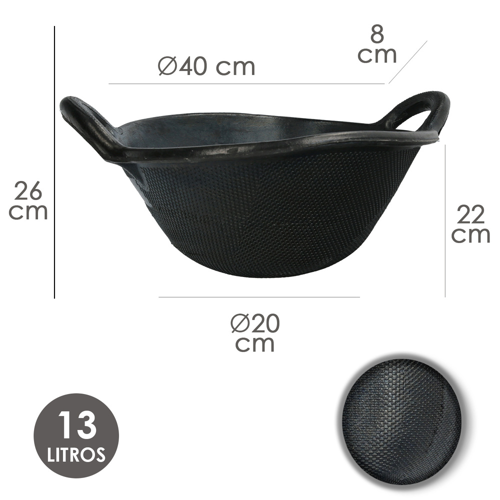 Espuerta Goma Spart Wolfpack   13 l.
