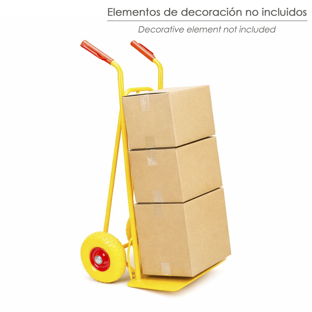 Carretilla Almacen / Sacos  Ruedas Macizas Llantas De Plástico 