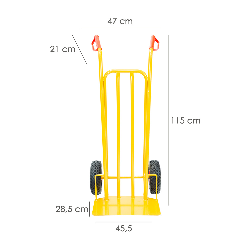 Carretilla Almacen / Sacos  Ruedas Neumaticas Llantas Plastico