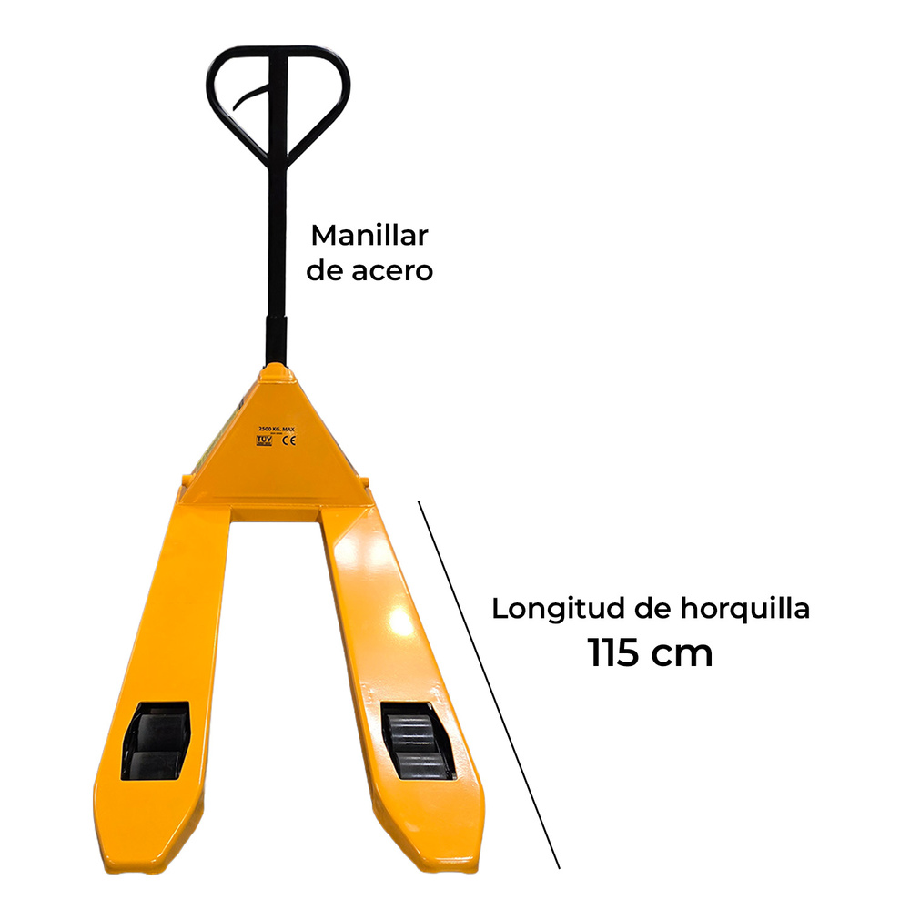 Transpaleta De Almacen Ruedas Poliuretano 2,5 T. 