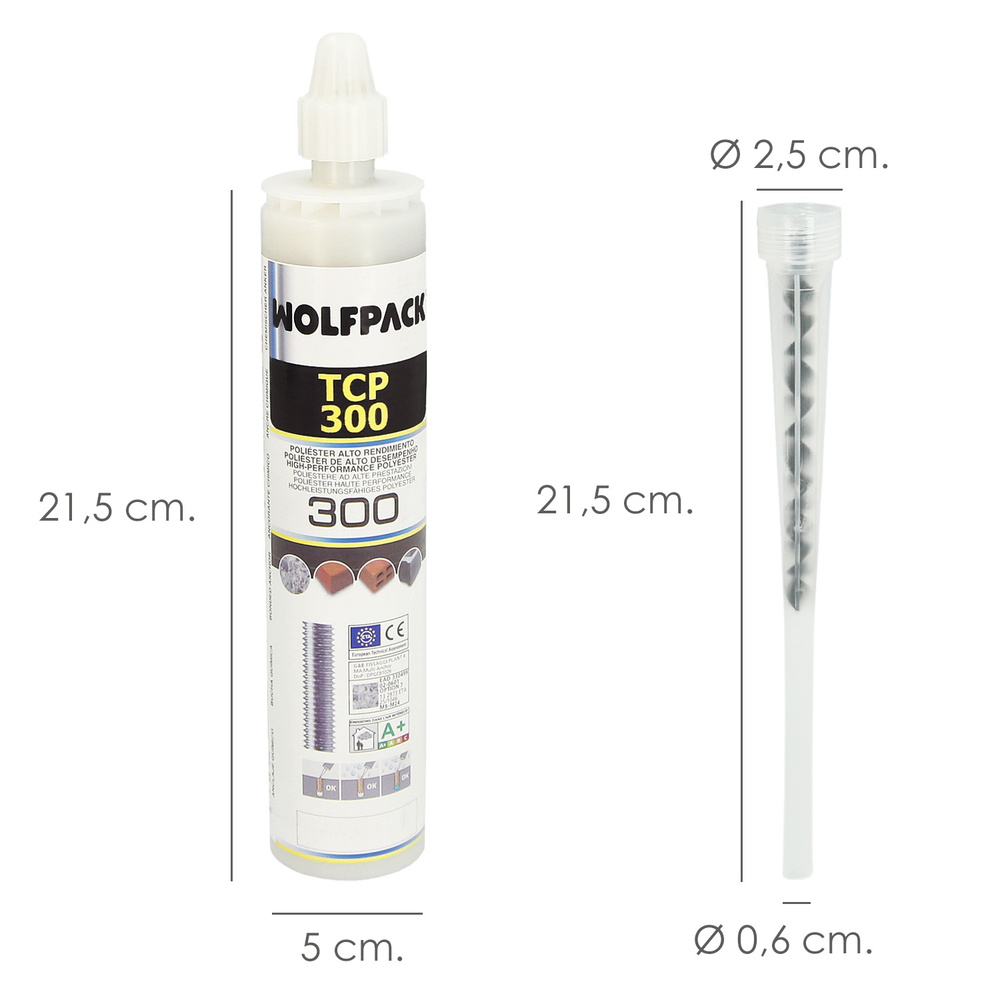Anclaje Quimico Poliester 300 ml.