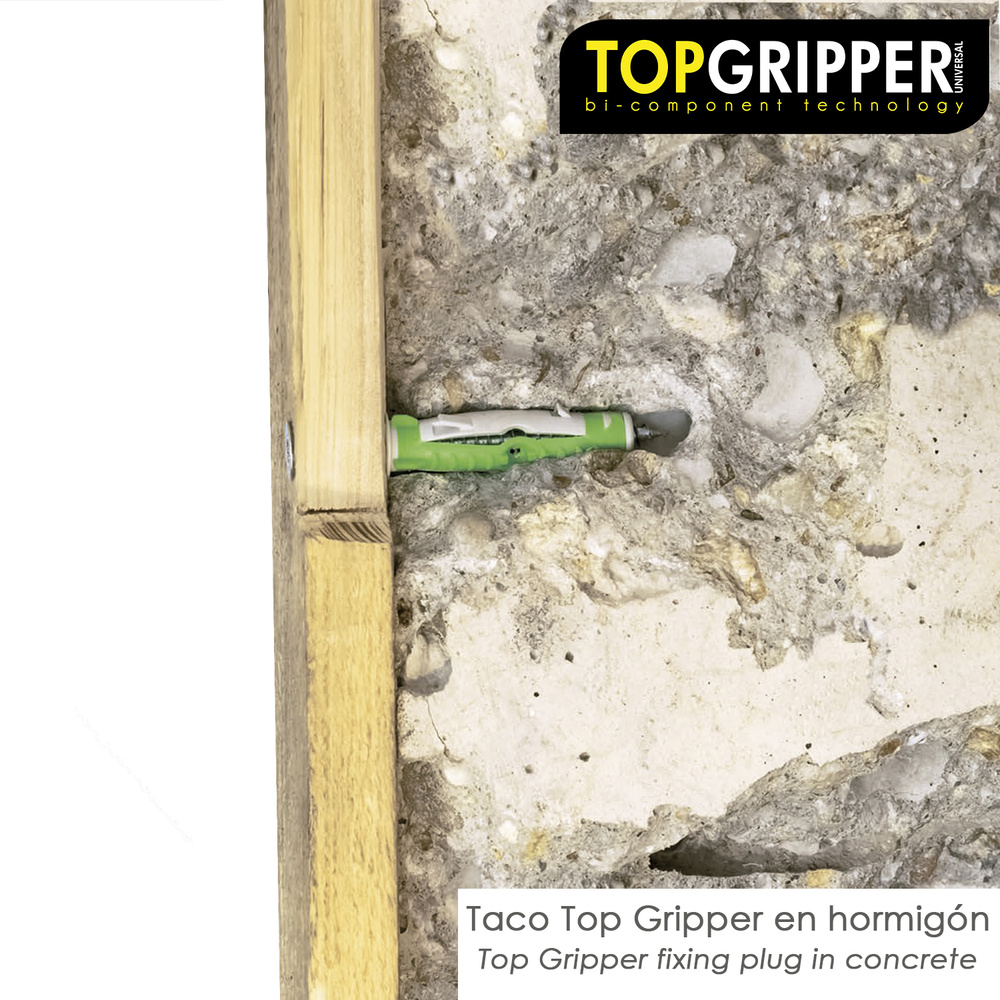 Taco Topgripper Bimaterial Ø 10 mm. (Caja 75 unidades) Uso Universal