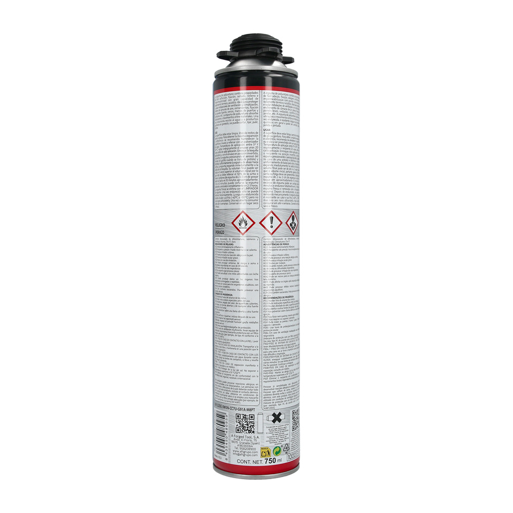Espuma Poliuretano 750 Ml. Para Pistola Entry