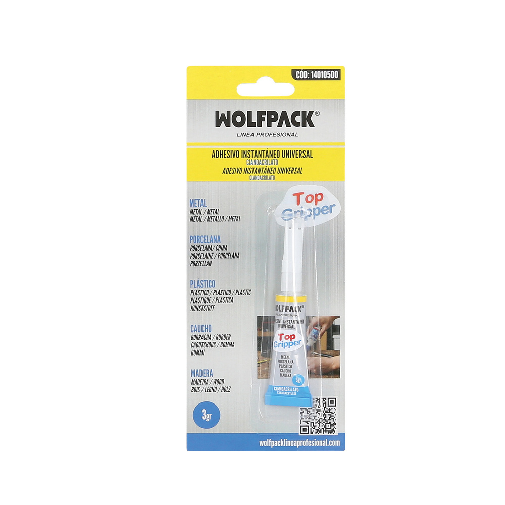 Pegamento Ciano Acrilato Wolfpack  3 Gramos 