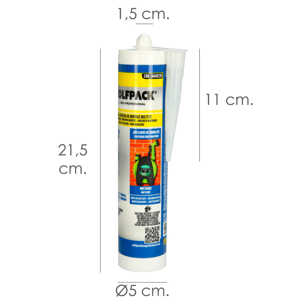 Masilla Montaje Fix Adhesiva 310 ml.