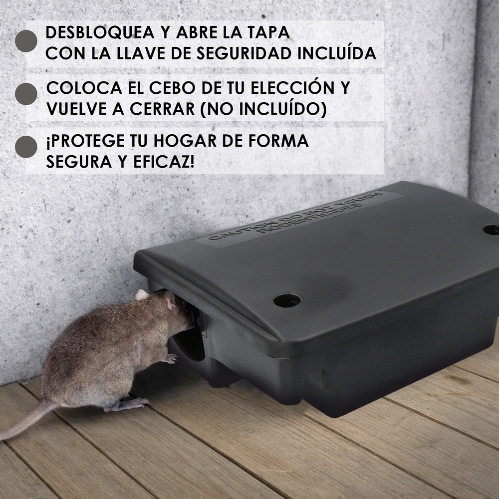 Caja Proteje Cebos Para Trampas