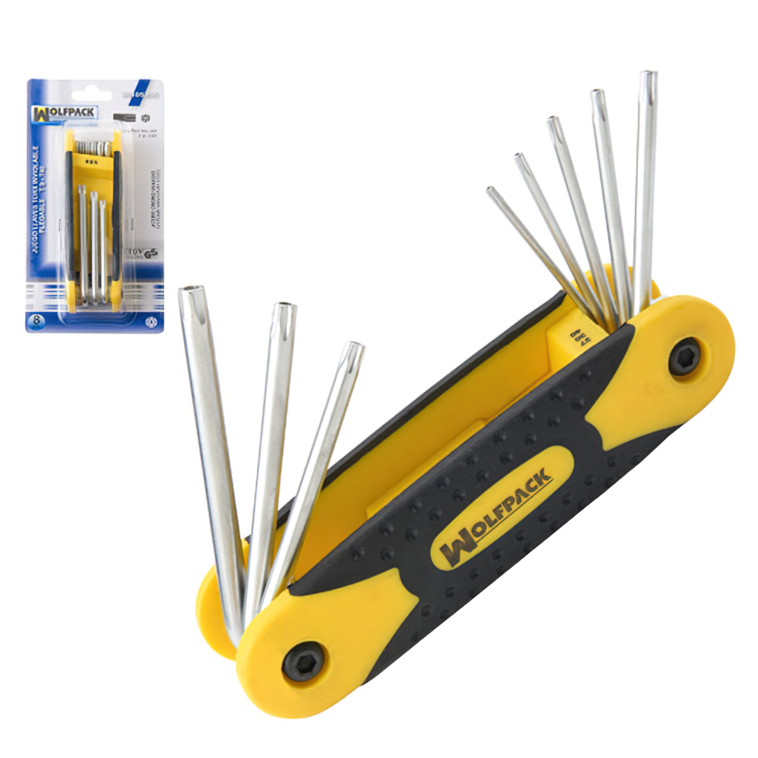 Juego Llaves Torx L 9 Piezas Inviolable WOLFPACK LINEA PROFESIONAL