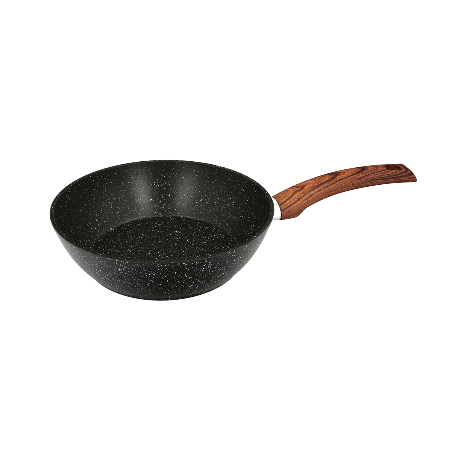 Sarten Aluminio Forjado Antiadherente Ø 24 x 7 cm. Mango Engomado / 5 capas / Acabado Piedra / Apta 