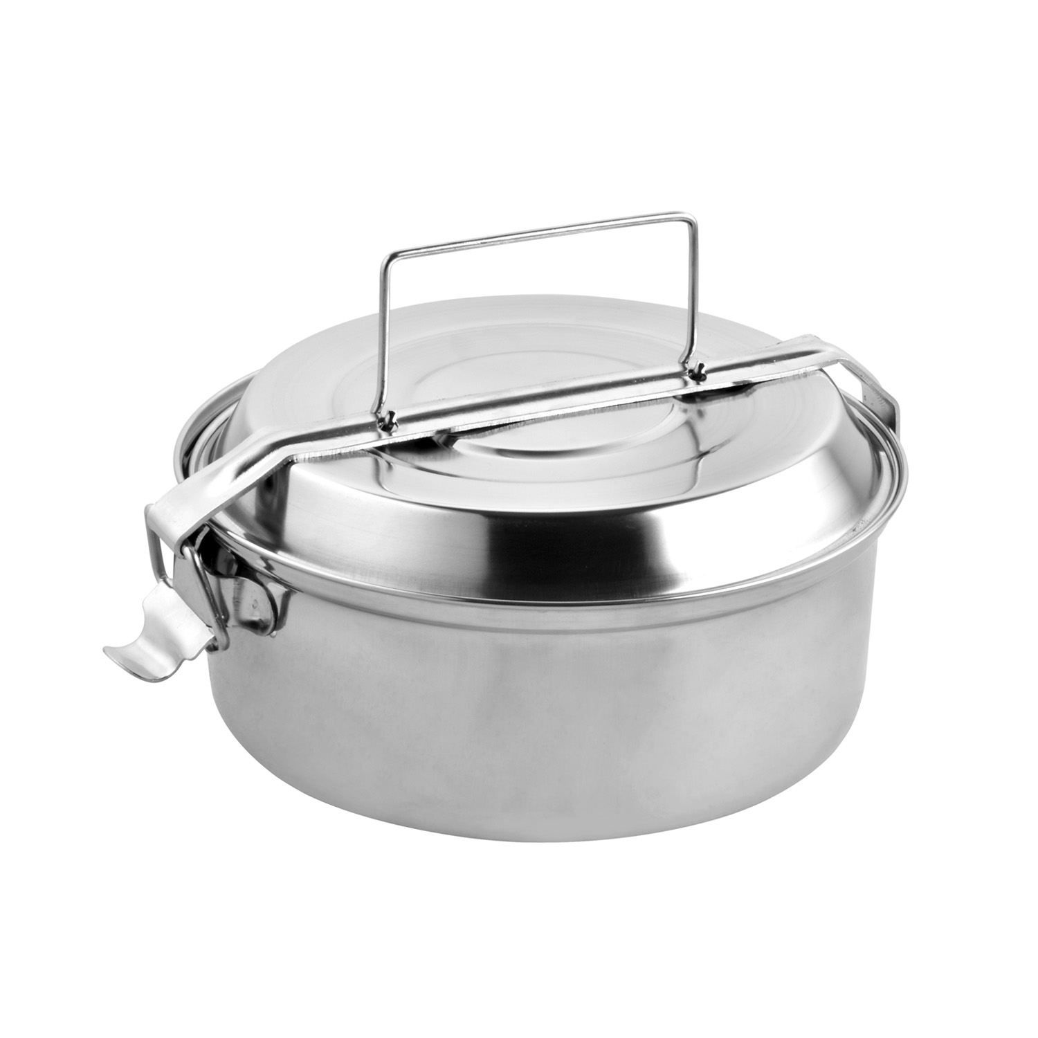 Fiambrera Metalica De Acero Inoxidable Con 2 Platos Ø 16 cm. Lunch Box, Fiambrera Metalica, Porta Al