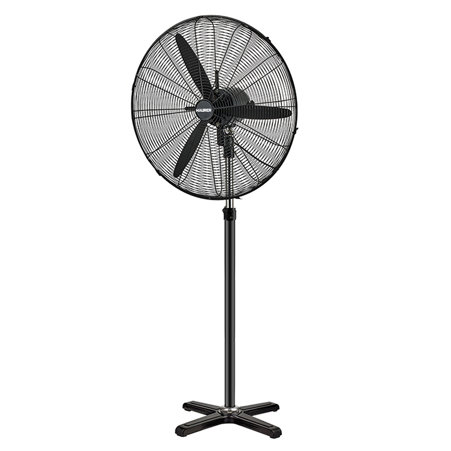 Ventilador Pie Ø 70 x195 cm. Negro 200 W. Oscilación Automatica, Altura Regulable, Cabezal Inclinabl