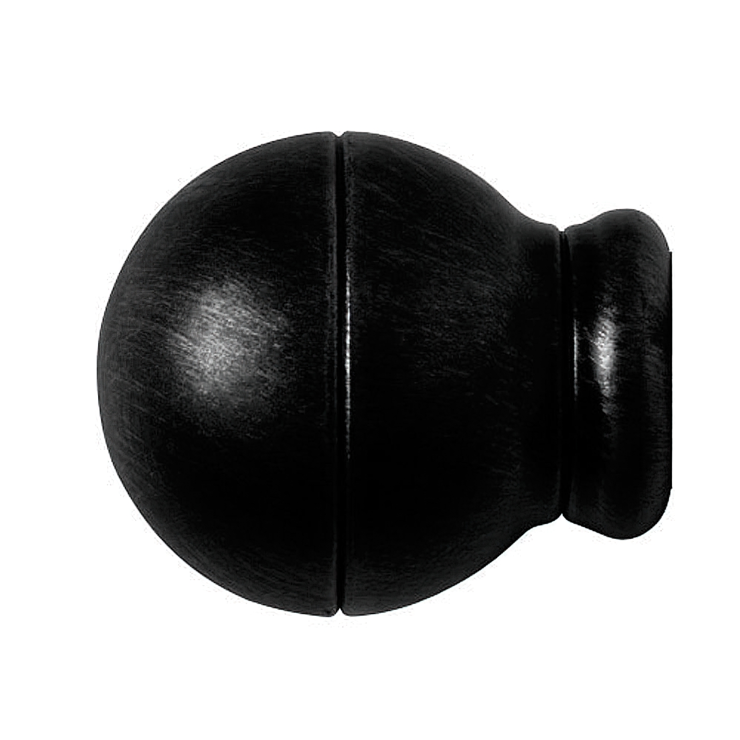 Terminal Forja Esfera Rayada Ø 20 mm. Negro Juego 2 Piezas