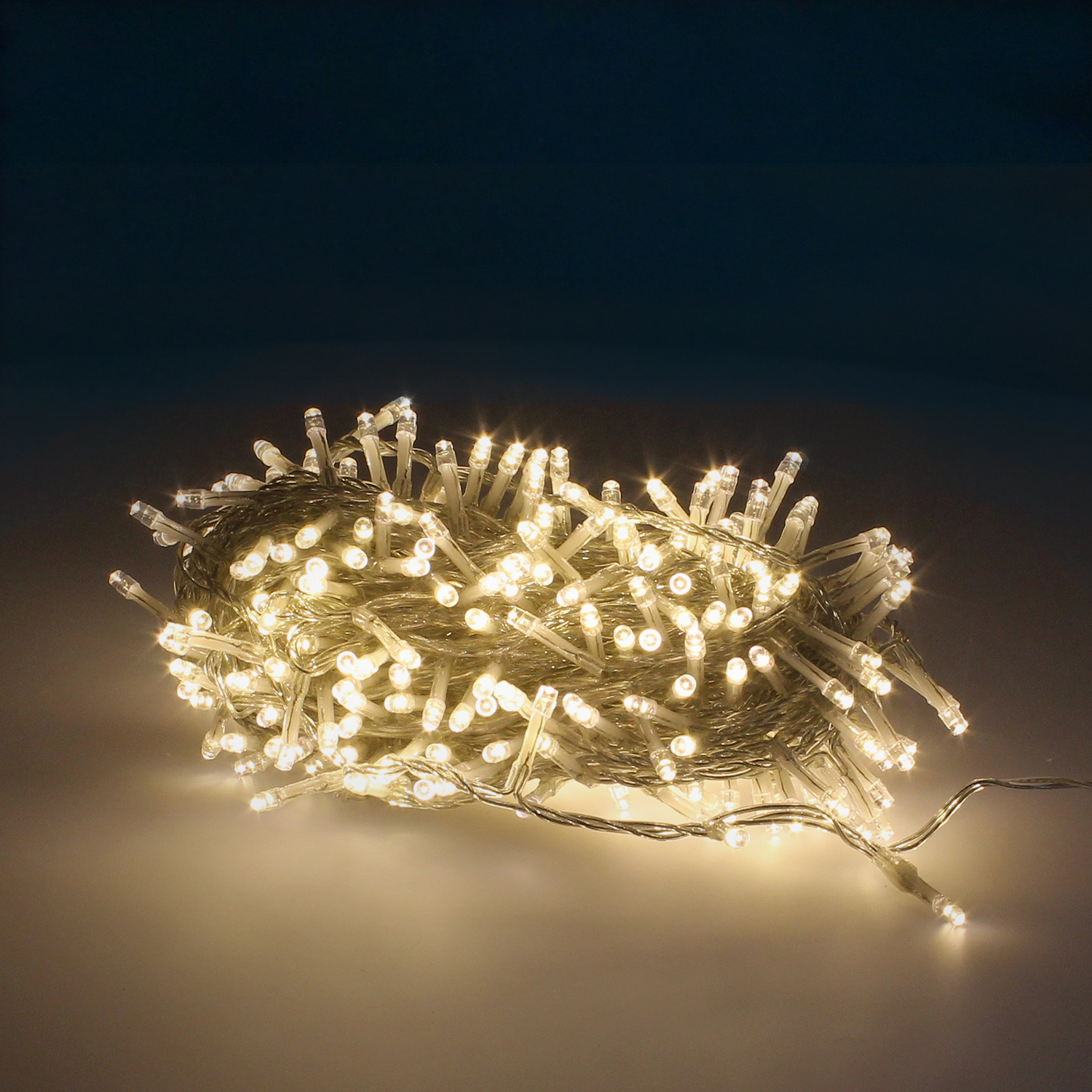 Guinalda Luces Navidad 300 Leds Color Blanco Calido. Luz Navidad Interiores y Exteriores Ip44. Cable