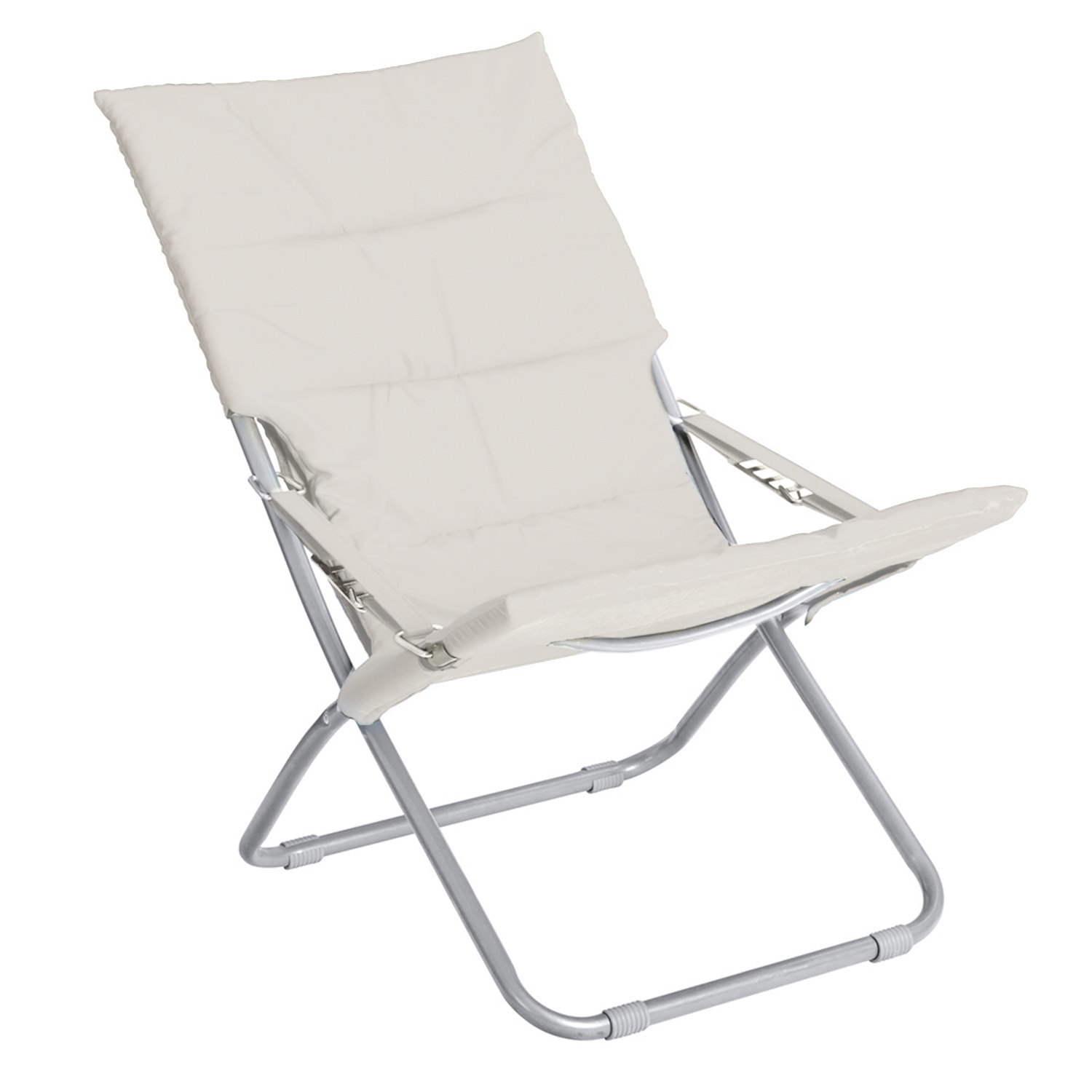 Silla Playa Metal Plegable Color Beige Claro, Silla Plegable Playa, Silla Plegable, Piscina, Silla P