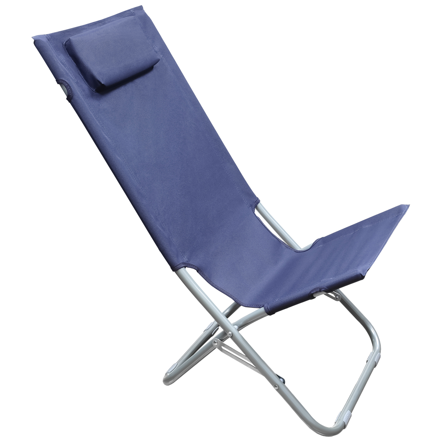 Silla Playa Metal Plegable Color Azul, Silla Plegable Playa, Silla Plegable, Piscina, Silla Plegable