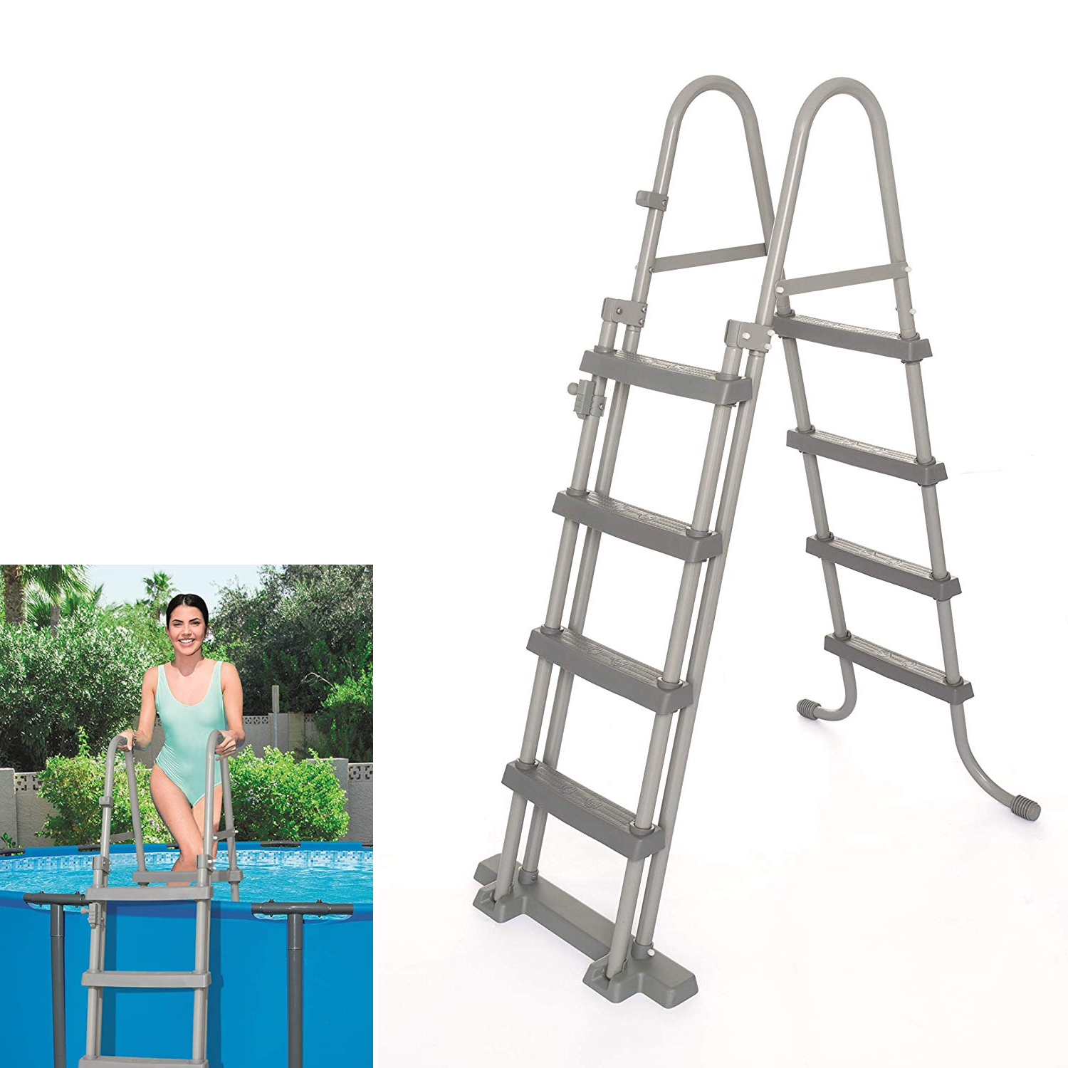 Escalera Piscina Alto 122 cm.