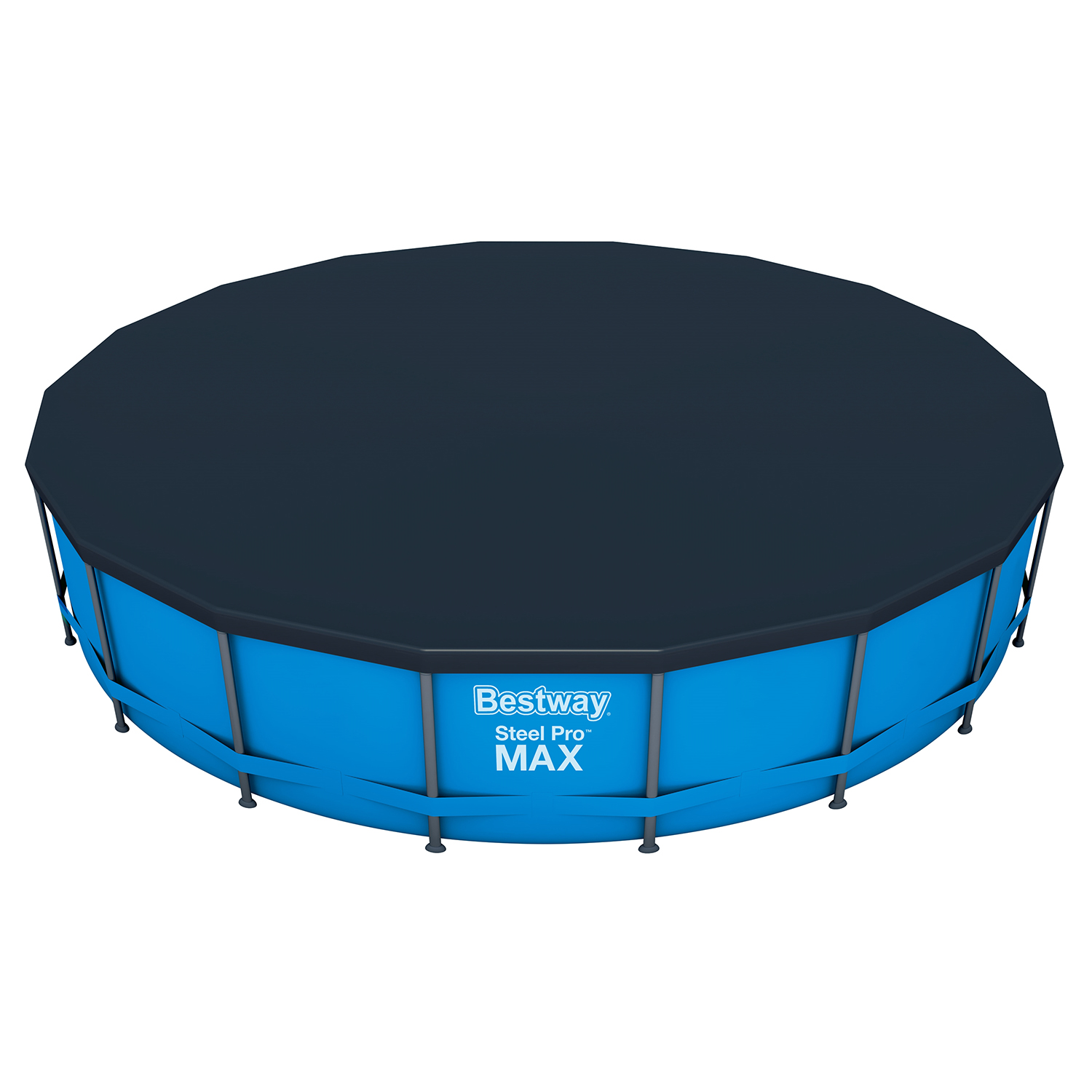 Cobertor Para Piscina Estructura Metálica Ø 549 cm.