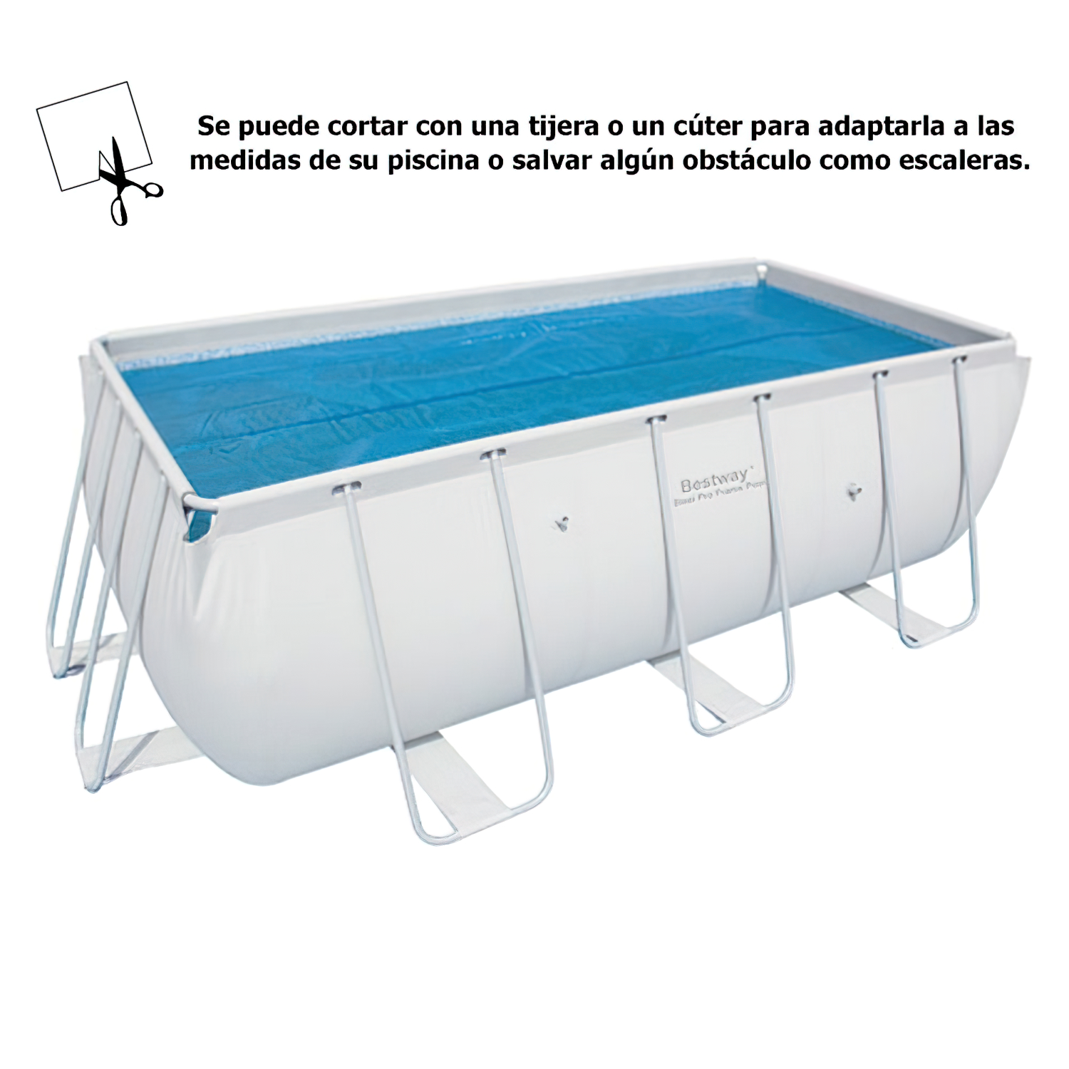 Cobertor Solar Para Piscina Rectangular 412x201cm.