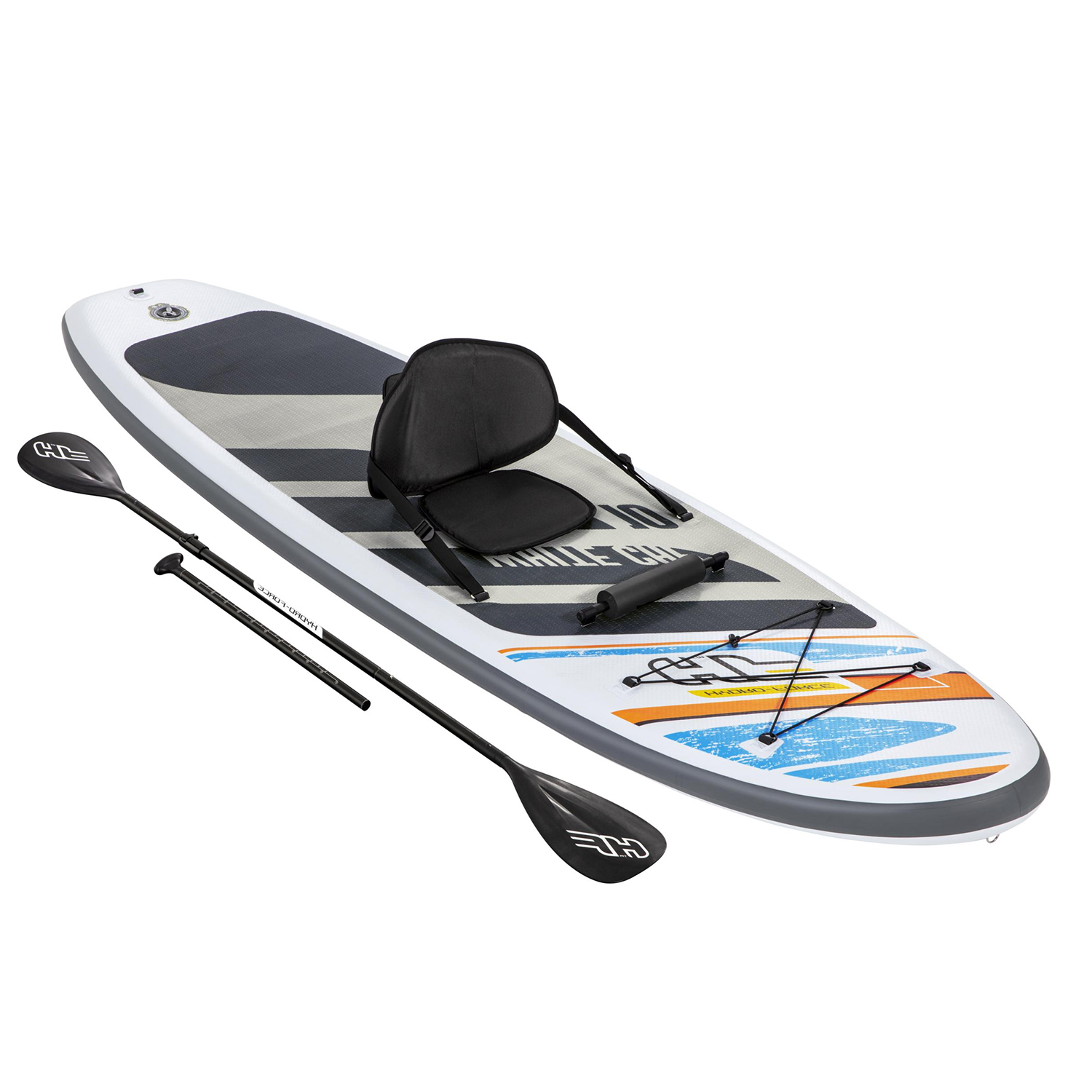 Tabla Paddle Surf Con Remo y Asiento White Cap 305x84x12 cm.