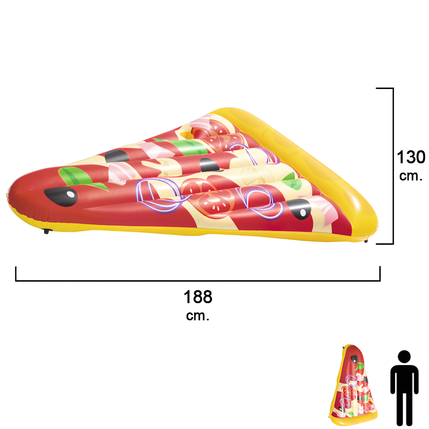 Flotador Trozo Pizza Gigante 188x130 cm