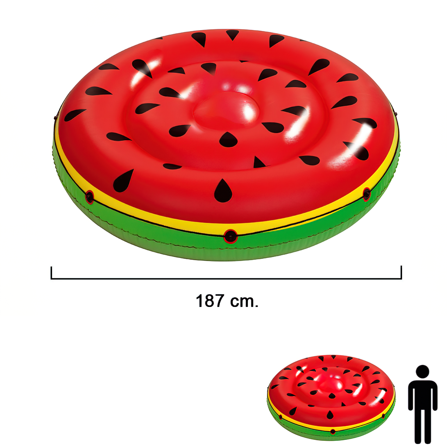 Flotador Sandía Gigante Ø 188 cm.