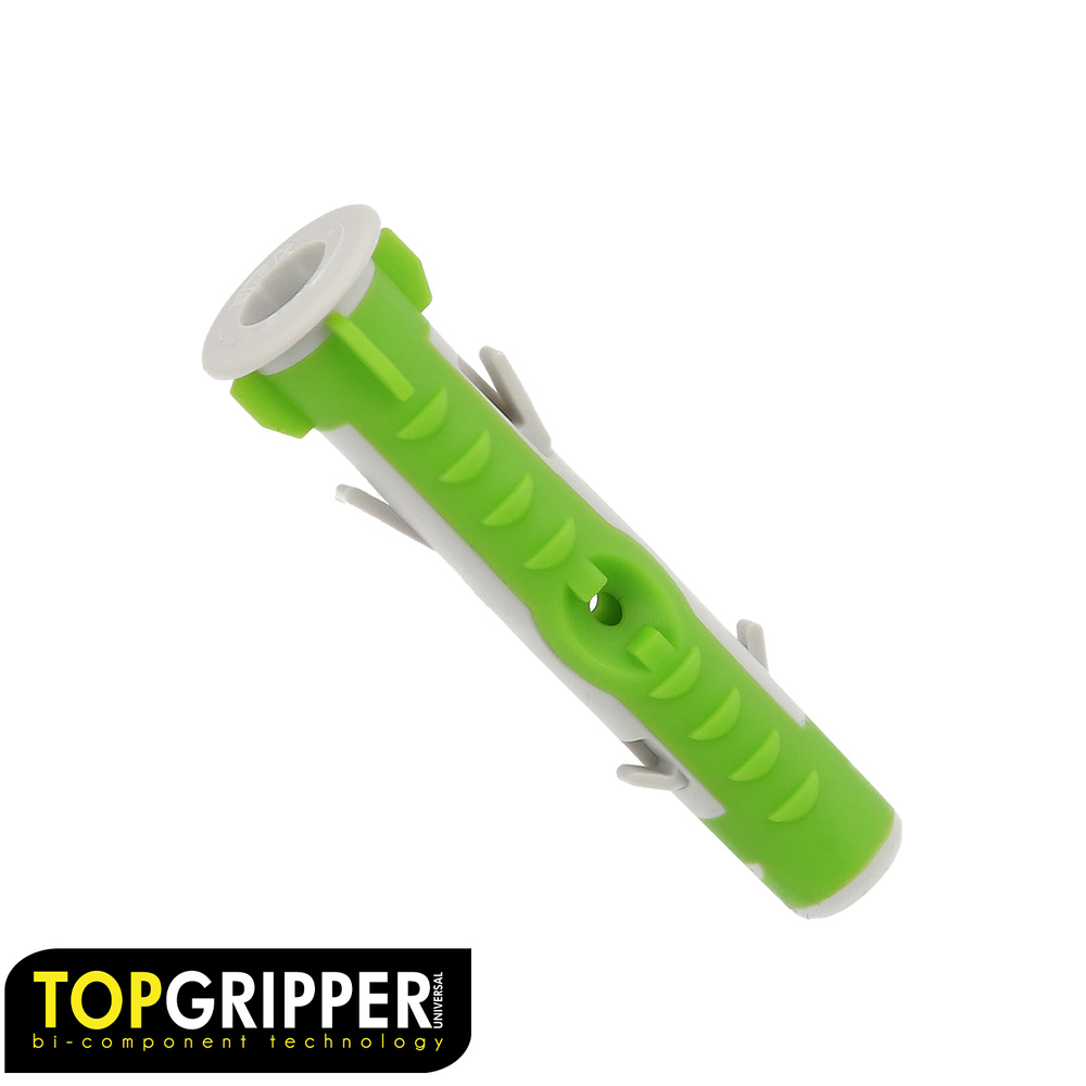 Taco Topgripper Bimaterial Ø 5 mm. (Caja 200 unidades) Taco Anclaje Universal, Taco Hormigon, Taco P