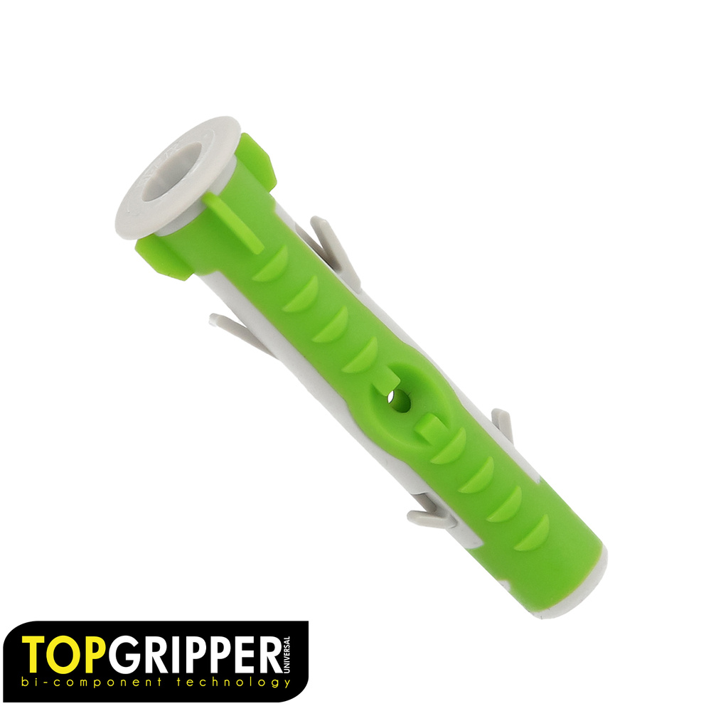 Taco Topgripper Bimaterial Ø 6 mm. (Caja 150 unidades) Taco Anclaje Universal, Taco Hormigon, Taco P