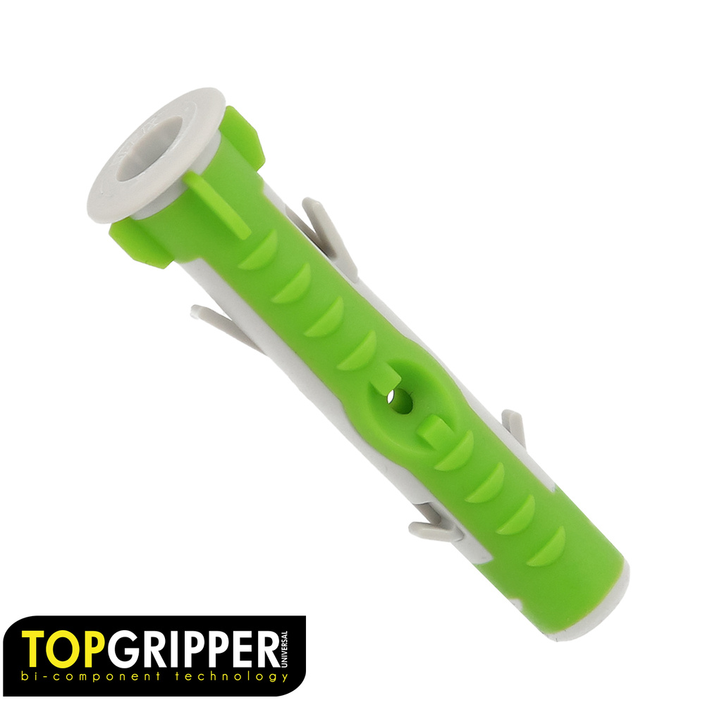 Taco Topgripper Bimaterial Ø 8 mm. (Caja 100 unidades) Taco Anclaje Universal, Taco Hormigon, Taco P