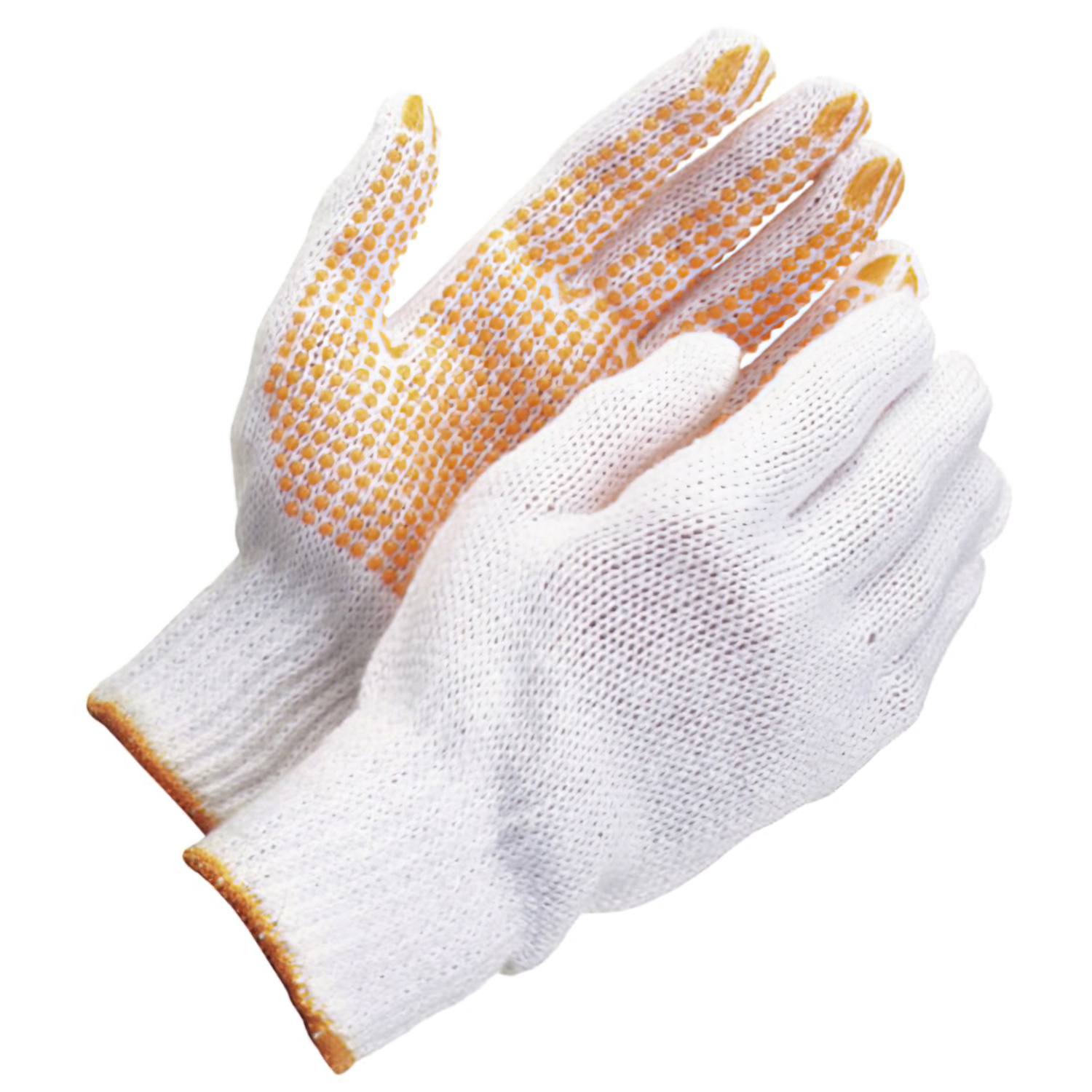 Guantes Algodon Puntos Pvc Amarillos 10