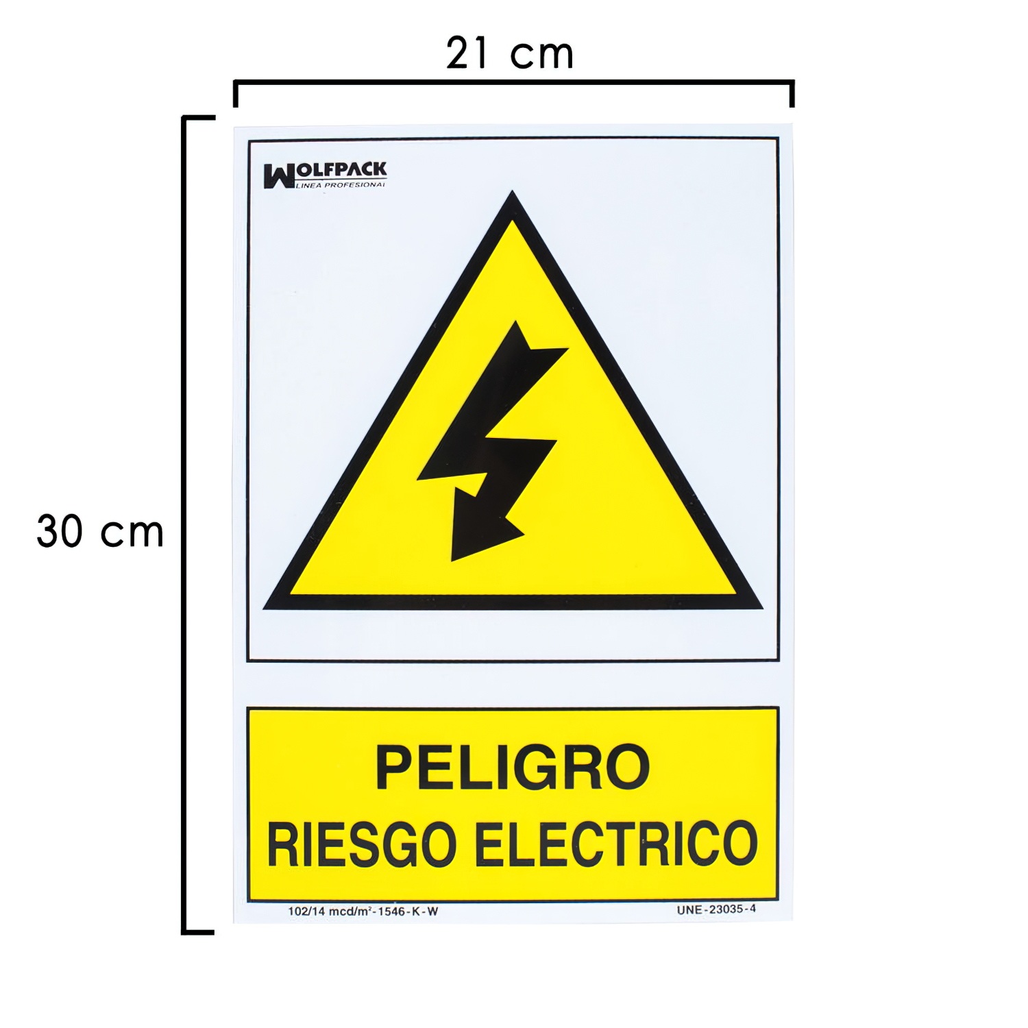 Cartel Zona Videovigilada 30x21 cm. - Global Suministros Técnicos