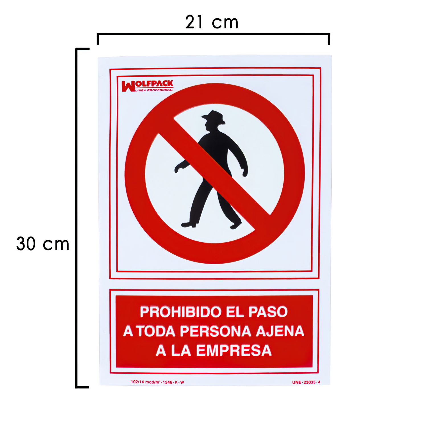 Poster Prohibido el paso • Safety poster