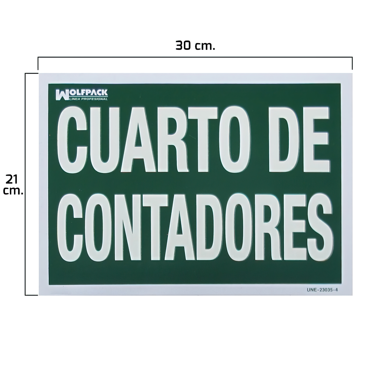 PLACA DE ZONA VIDEOVIGILADA PVC30x21cm/0.6mm - Sugar Decor