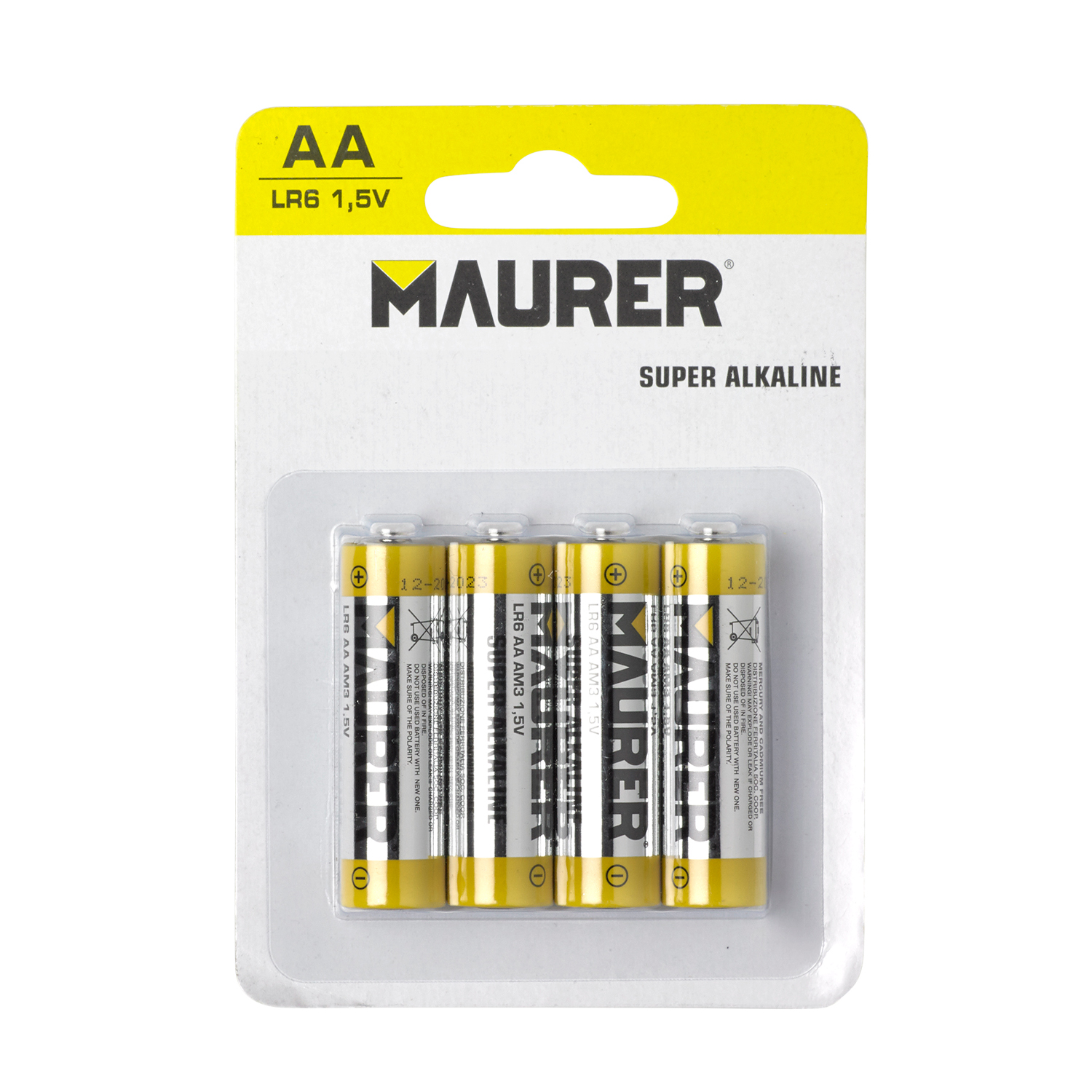 Pila Maurer Alcalina AA / LR06  (Blister 4 piezas)