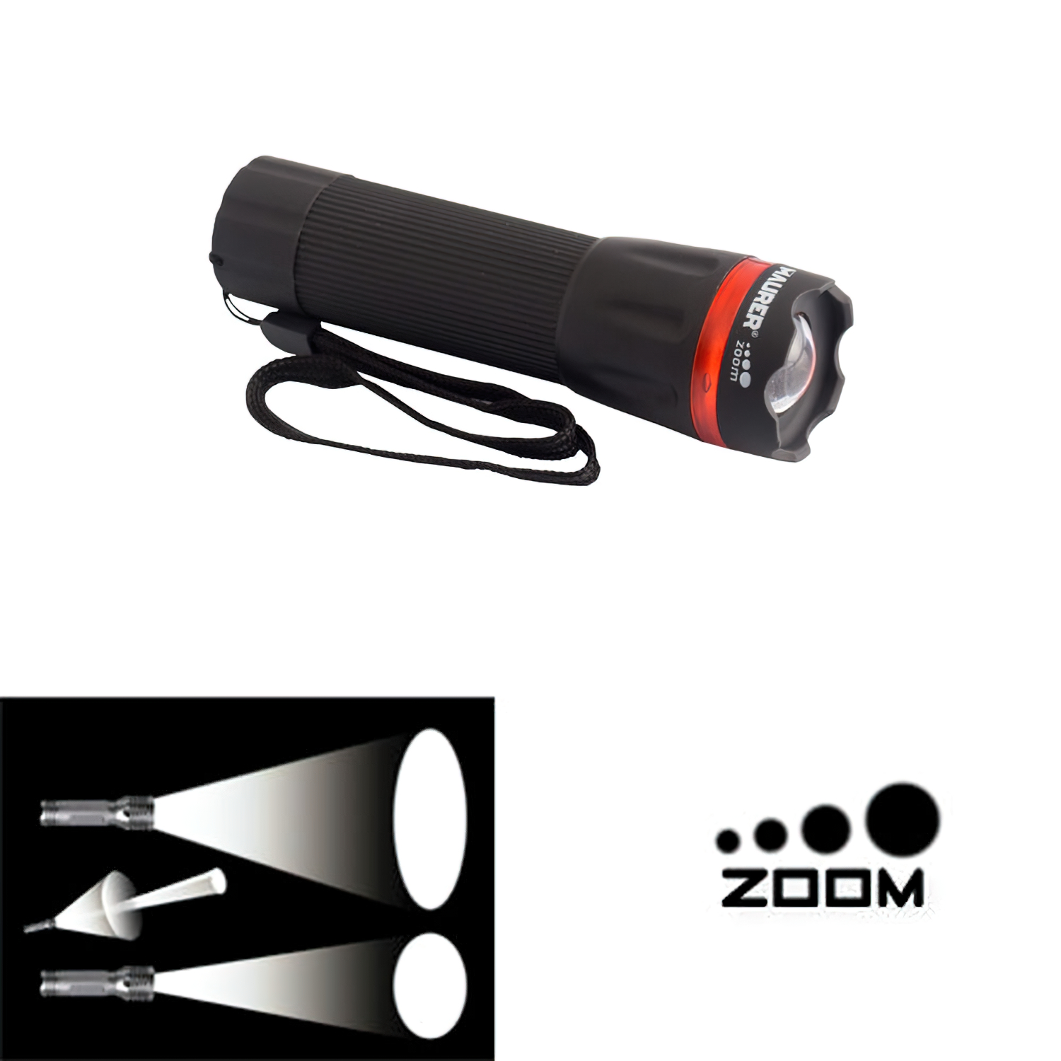 Linterna Maurer Led Zoom  50 lúmenes  3aaa plástico