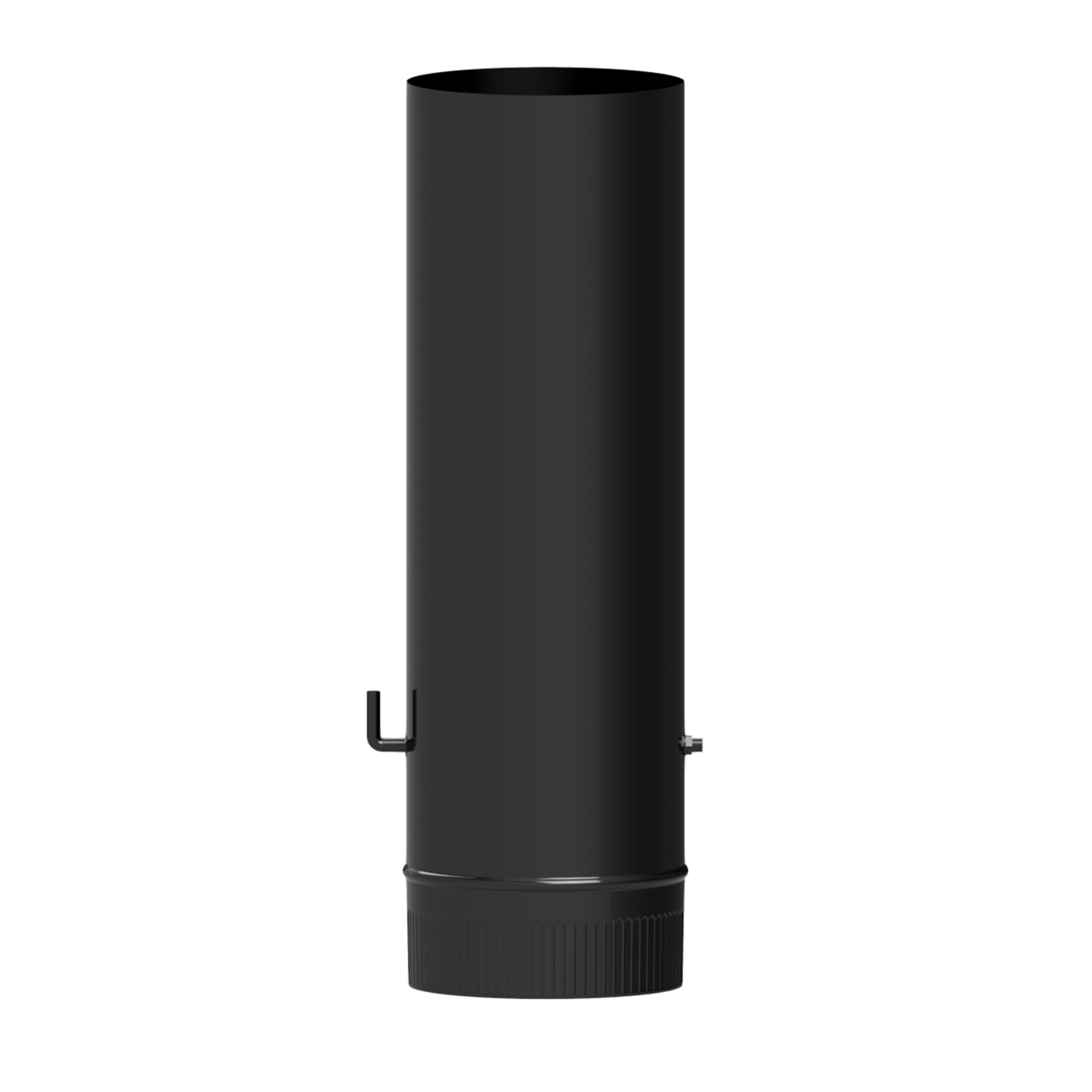 Wolfpack Tubo De Estufa Acero Vitrificado Negro Ø 120 mm. con Llave Estufas De Leña, Chimenea, Alta 