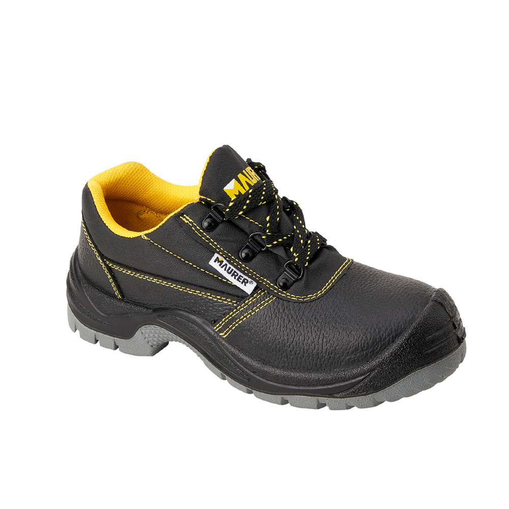 Zapato Bajo Seguridad Maurer S3 Modelo Capua Antideslizante Con Suela y Puntera Antiperación y Resistencia A Hidrocarburos Nº 41