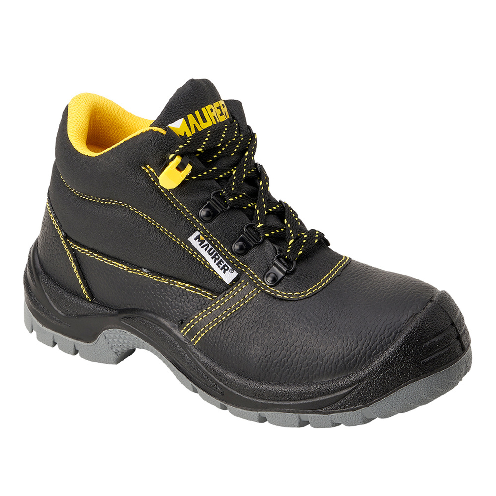 Botas Seguridad Maurer S3 Modelo Capua Antideslizante Con Suela y Puntera Antiperforación y Resistencia A Hidrocarburos Nº 38.