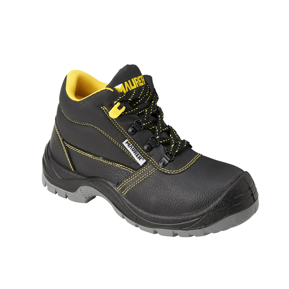 Botas Seguridad Maurer S3 Modelo Capua Antideslizante Con Suela y Puntera Antiperforación y Resistencia A Hidrocarburos Nº 45. (