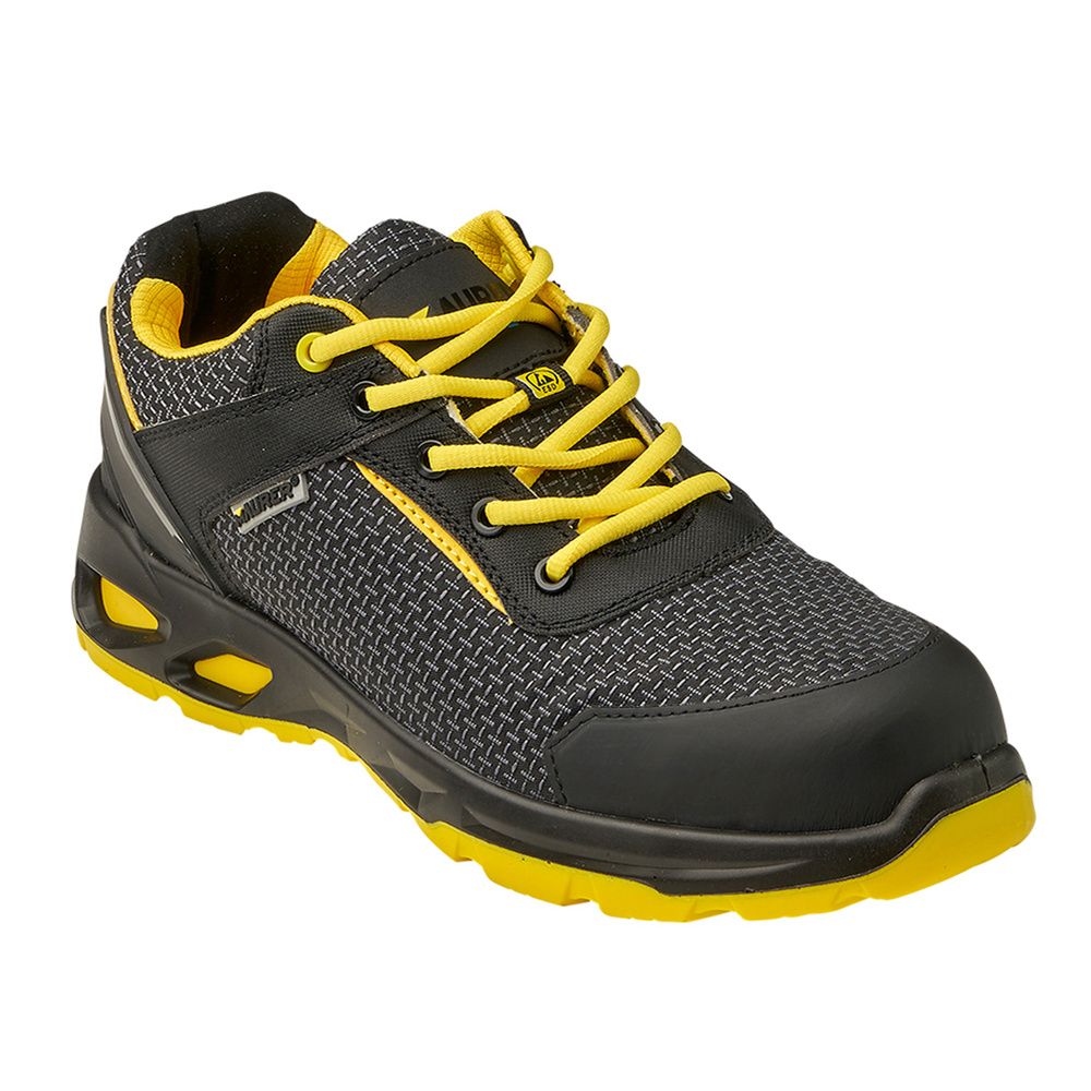 Zapatos Bajo Seguridad Maurer S3L Modelo Amerina Antideslizante con Suela Composite y Resistencia a los Hidrocarburos Talla 38 