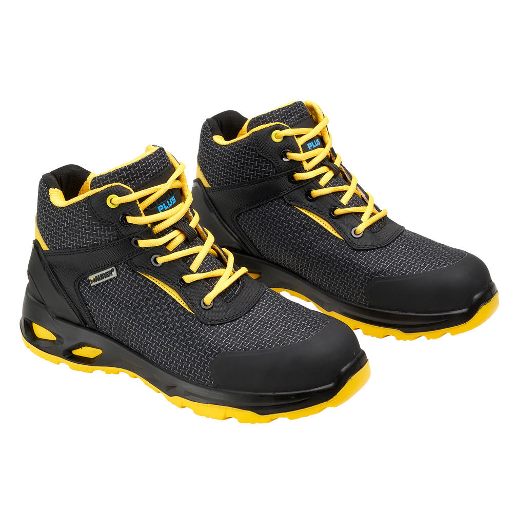Botas Seguridad Maurer S3 Modelo Amerina Antideslizante con Suela Resistente a los Hidrocarburos. Talla 38.