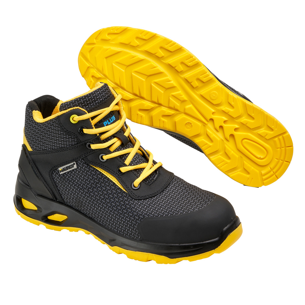 Botas Seguridad Maurer S3 Modelo Amerina Antideslizante con Suela Resistente a los Hidrocarburos. Talla 38.
