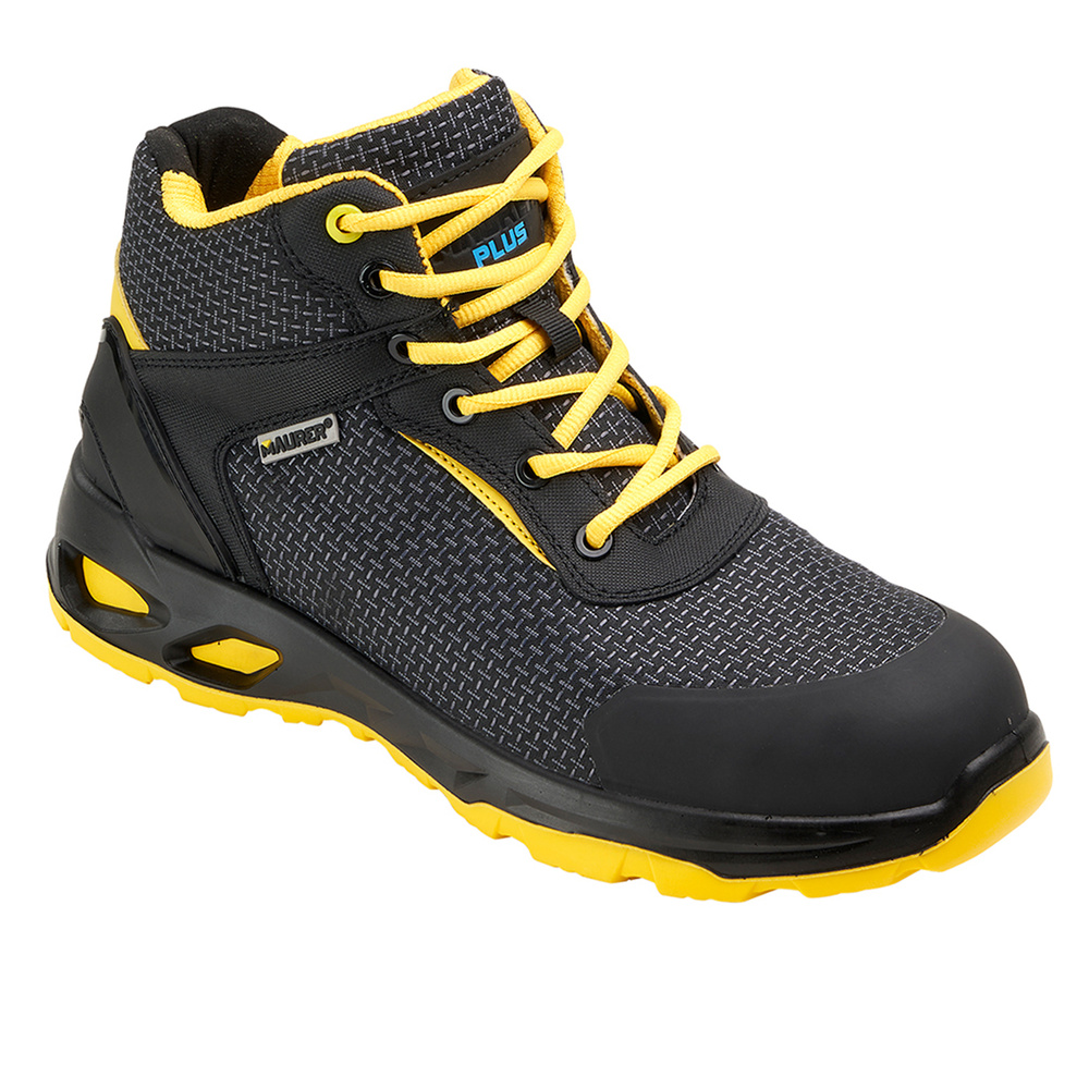 Botas Seguridad Maurer S3 Modelo Amerina Antideslizante con Suela Resistente a los Hidrocarburos. Talla 38.