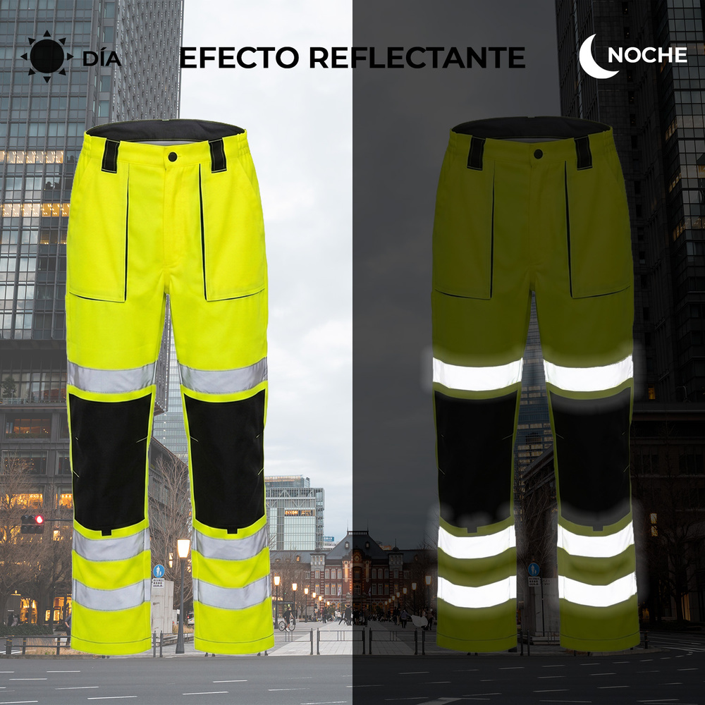 Pantalon Alta Visibilidad Talla S. Certificación  EN ISO 20471:2013+A1:2016 y EN ISO 13688:2013/A1:2021