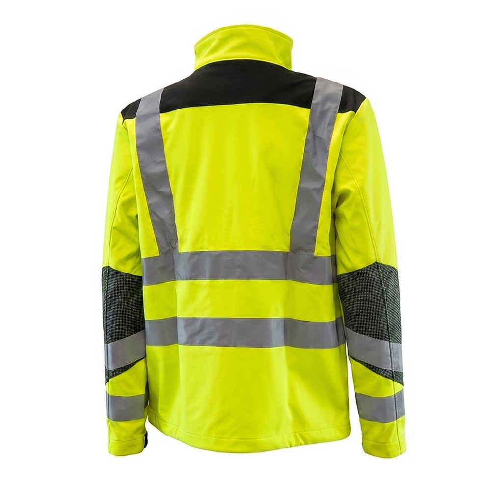 Chaqueta Alta Visibilidad Softshell Talla S. Certificación EN ISO 20471:2013+A1:2016 (Clase 2) y EN ISO 13688:2013/A1:2021
