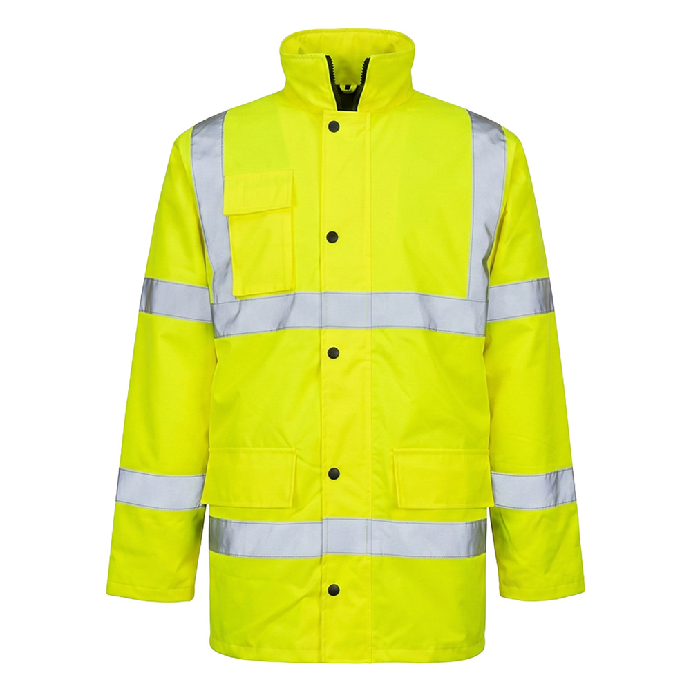 Parka Alta Visibilidad Lluvia Talla S. 100% Impermeable Certificación EN 343 - Clase 4;1;X / EN ISO 20471 - Clase 2