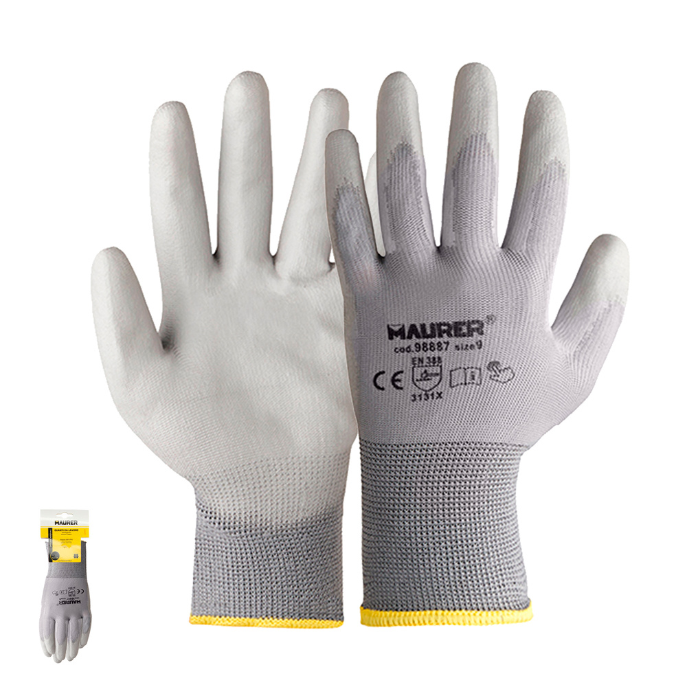 Guante Poliuretano / Poliester Talla 9