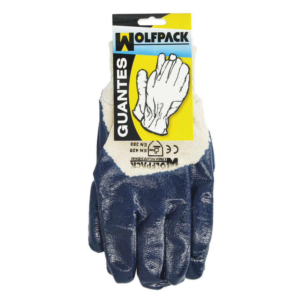 Guantes Nitrilo / Lona  Pesados Nimax 10