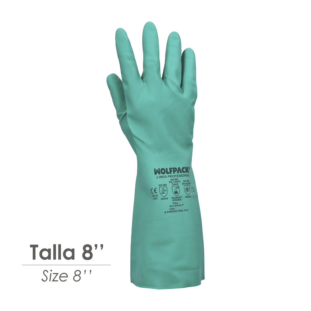 Guante Nitrilo Oil Resistant Talla M 8