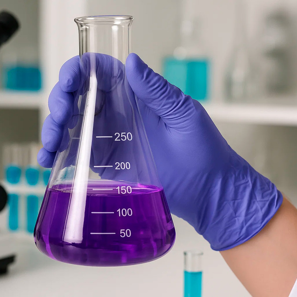 Guante Desechable Nitrilo Azul  S 3,5 gms. 