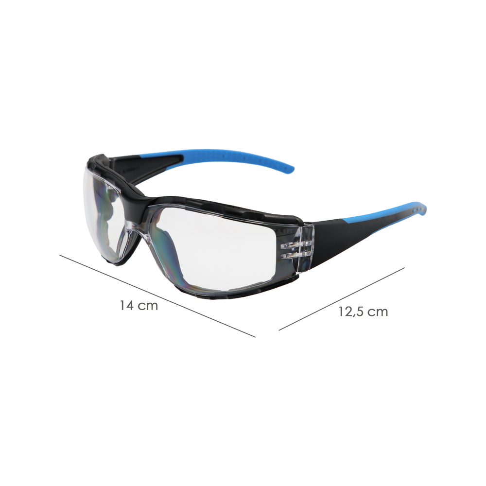 ▷🥇 distribuidor gafas de seguridad acolchadas cristales transparentes con  patillas engomadas en/166